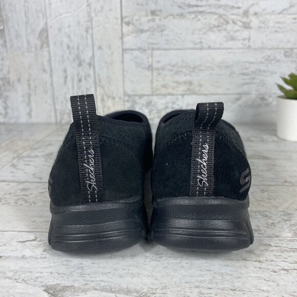 Skechers EZ Flex 23475 Dusty Black Slip On Memory Foam Shoes Womens Size 6.5 - Picture 6 of 10